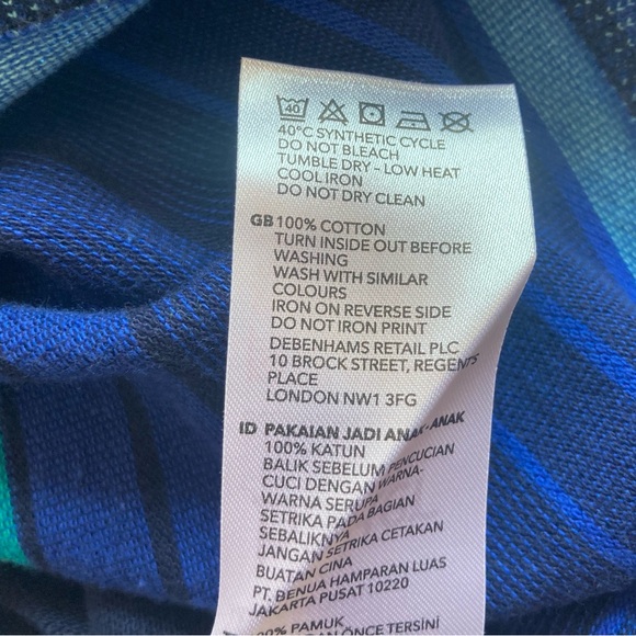 Ted Baker striped half-zip shirt, 2-3 years - Picture 11 of 12